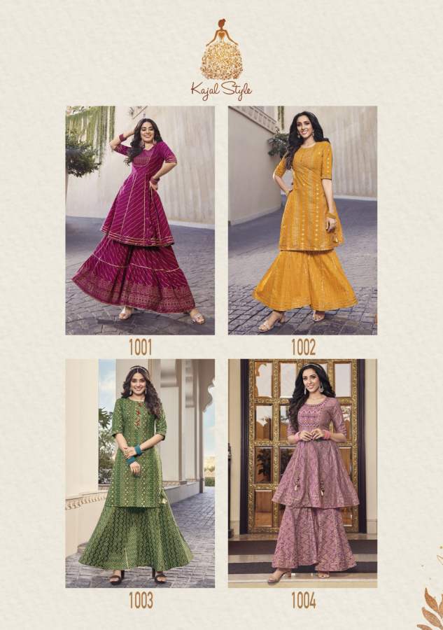 Lavish New Designer Festive Wear Embroidery Heavy Kurti With Bottom Collection